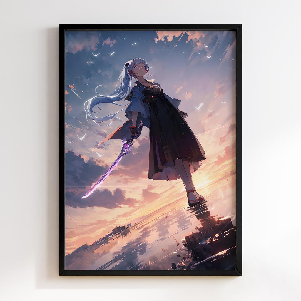 Постер Genshin Impact Kamisato Ayaka KIA17