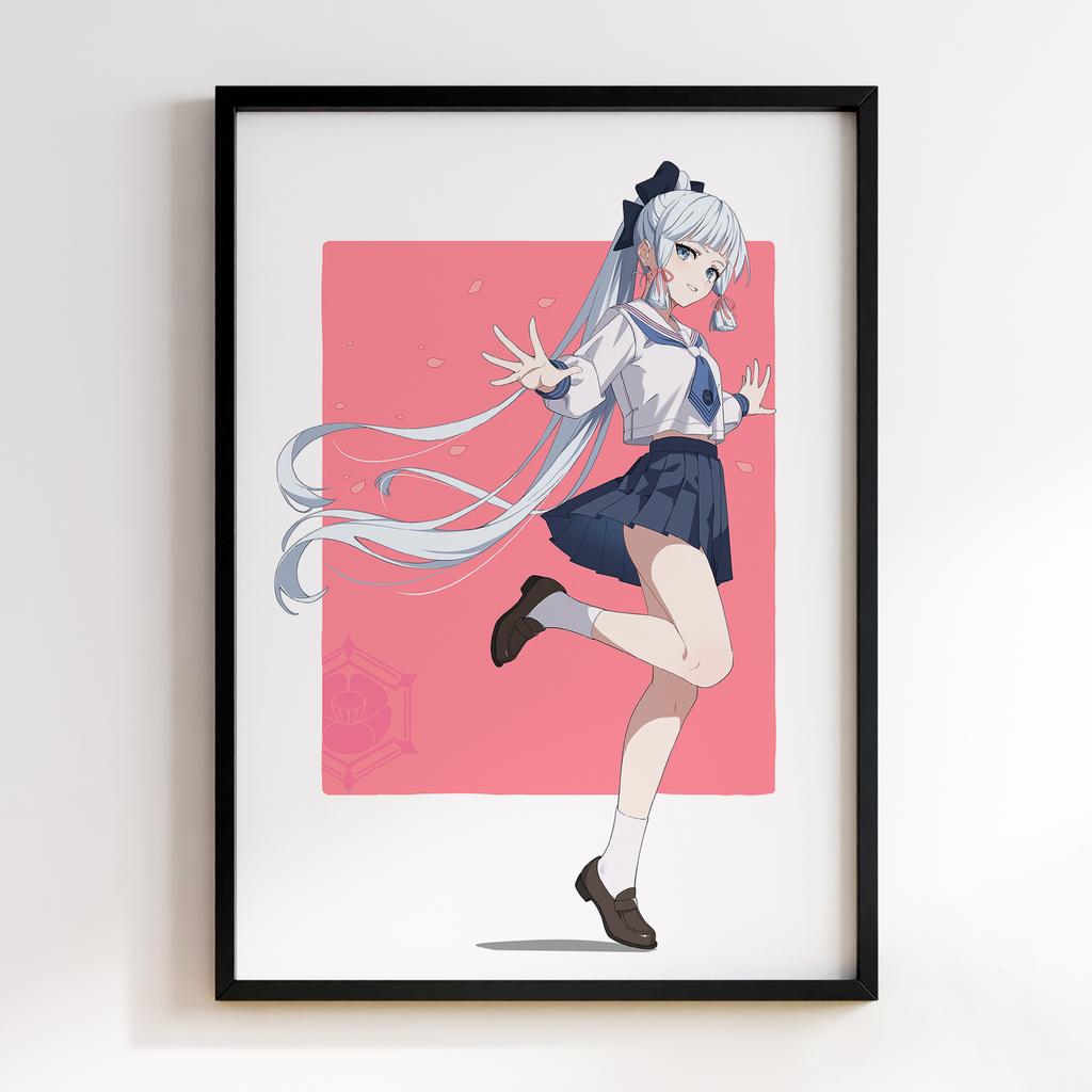 Постер Genshin Impact Kamisato Ayaka KIA48