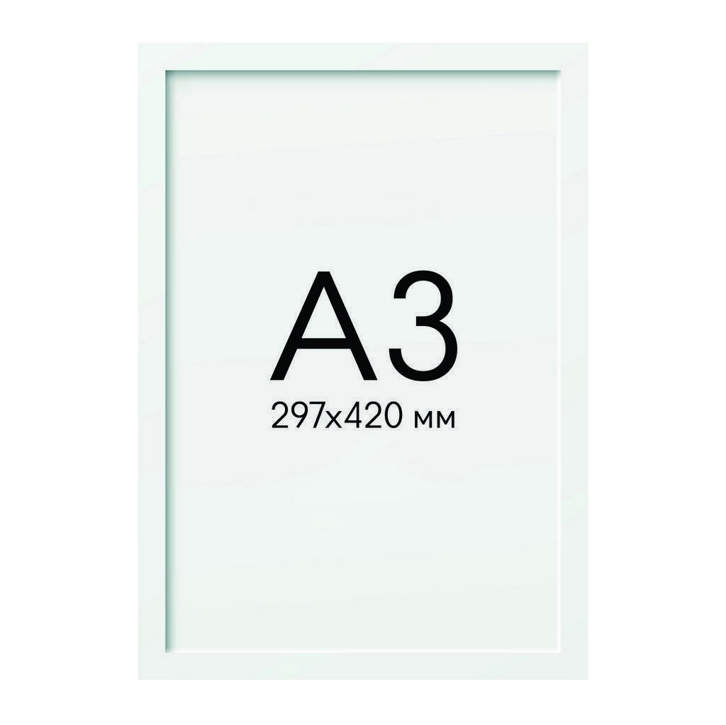 Рама біла А3 (297х420)