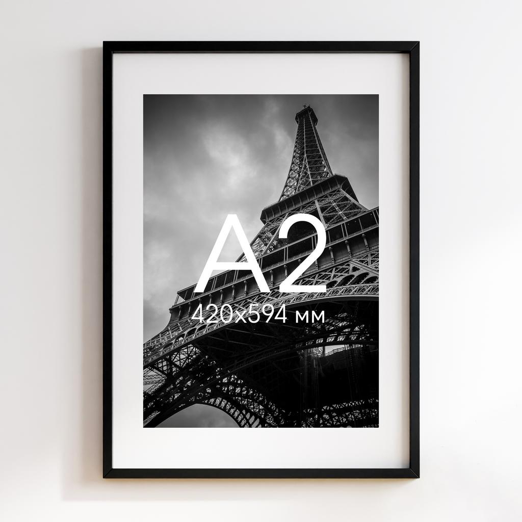 Рама чорна з паспарту А2 (420х594)