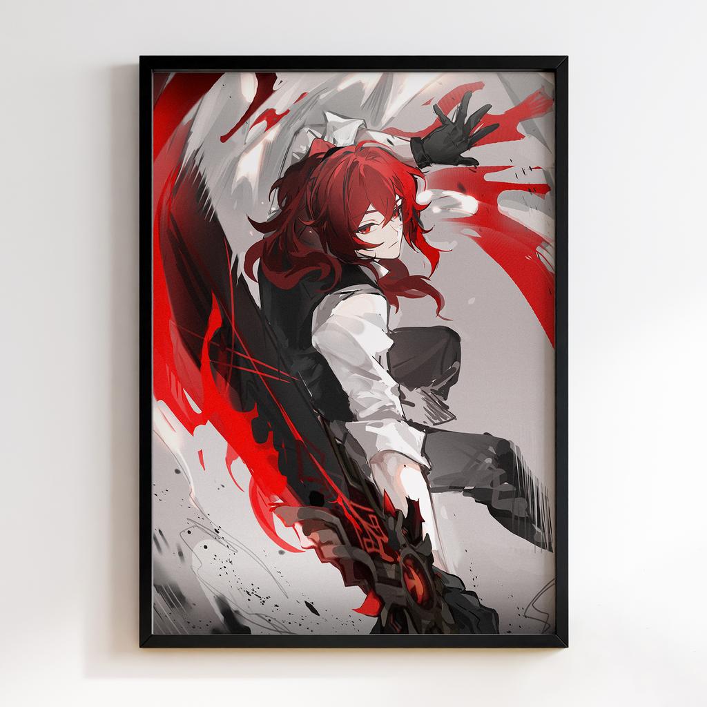 Постер Genshin Impact Diluc Ragnvindr KIA62