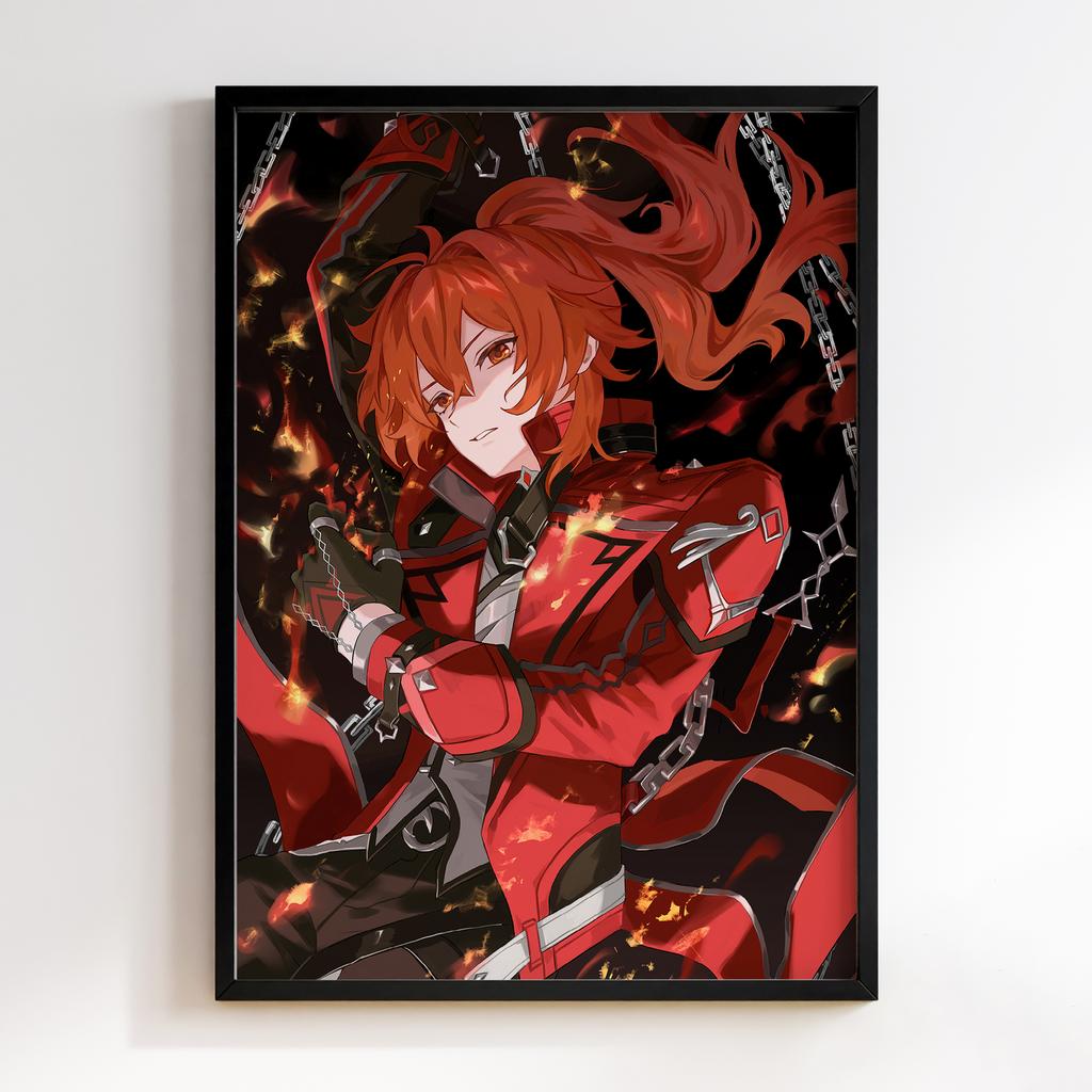Постер Genshin Impact Diluc Ragnvindr KIA69