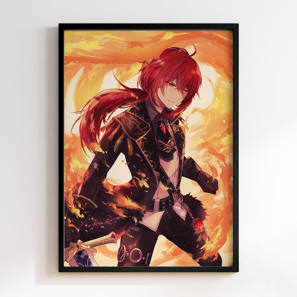 Постер Genshin Impact Diluc Ragnvindr KIA70