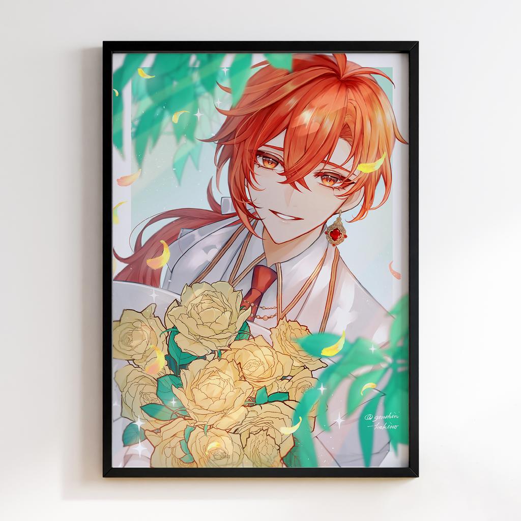 Постер Genshin Impact Diluc Ragnvindr KIA73