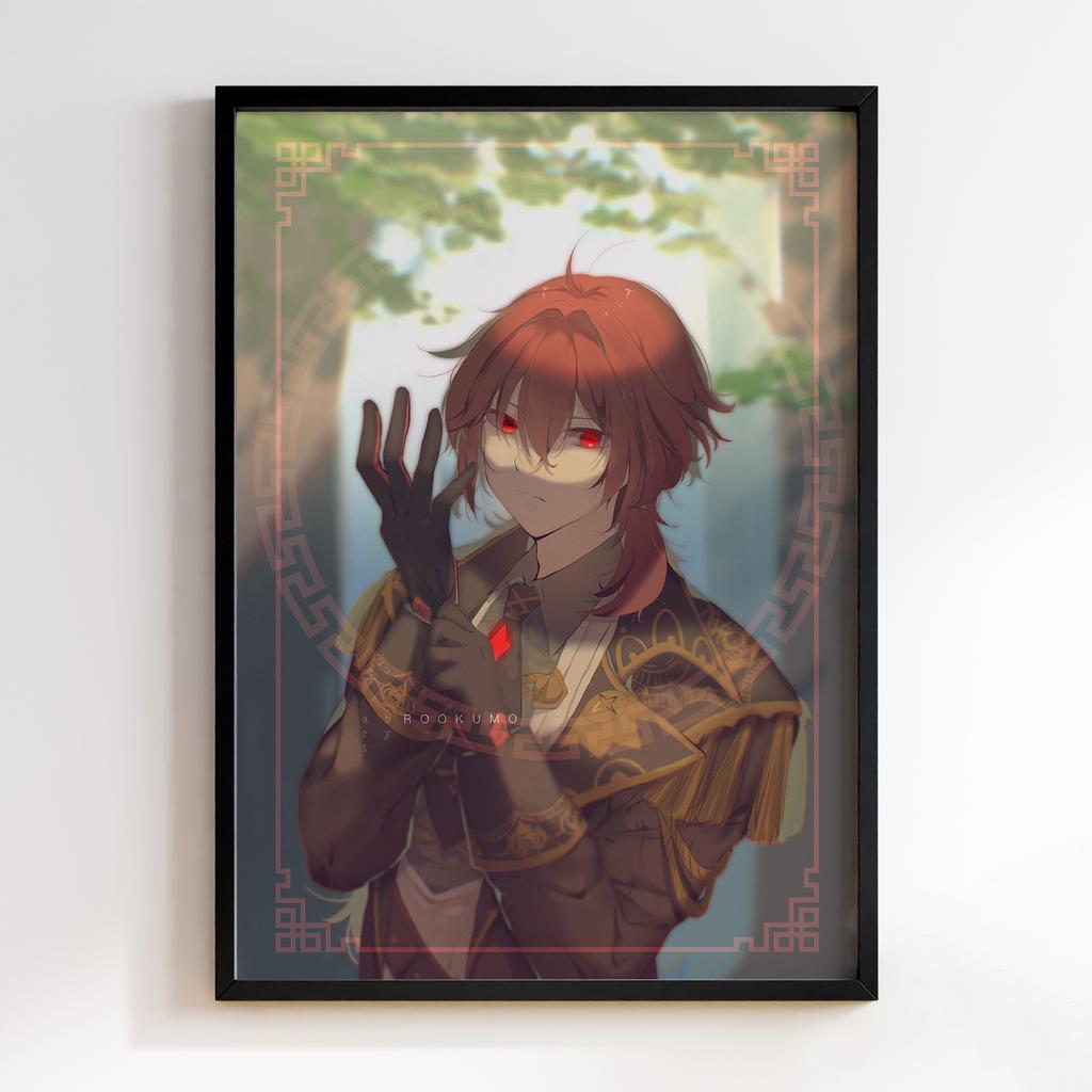 Постер Genshin Impact Diluc Ragnvindr KIA90