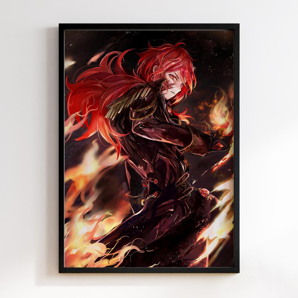 Постер Genshin Impact Diluc Ragnvindr KIA92