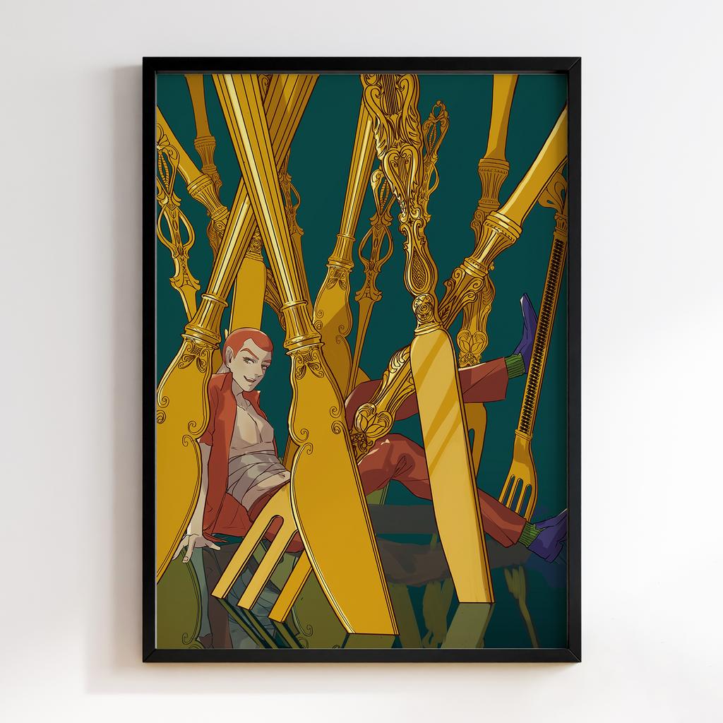 Постер Химерні пригоди ДжоДжо (JoJo’s Bizarre Adventure Formaggio) JZ04