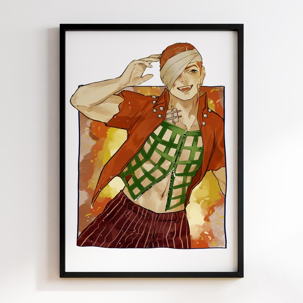 Постер Химерні пригоди ДжоДжо (JoJo’s Bizarre Adventure Formaggio) JZ05