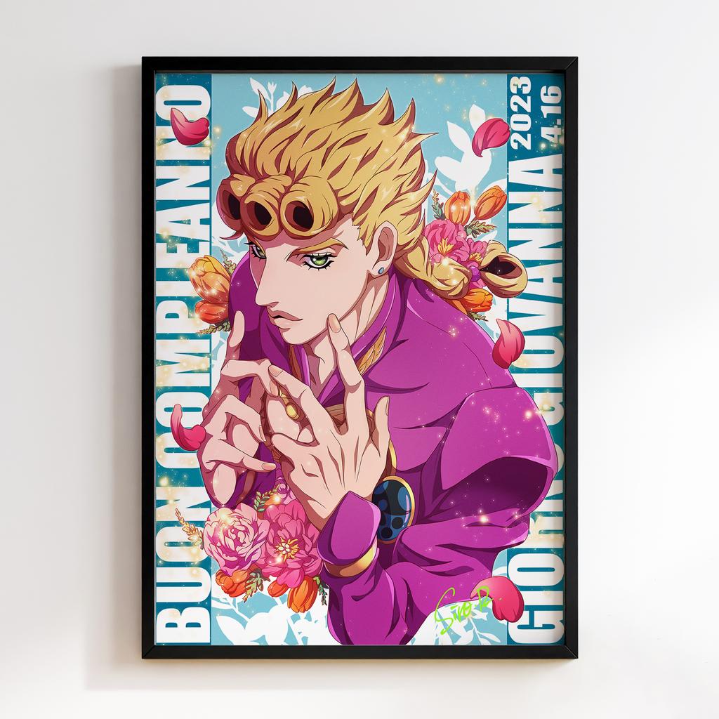 Постер Химерні пригоди ДжоДжо (JoJo’s Bizarre Adventure Giorno Giovanna) JZ09