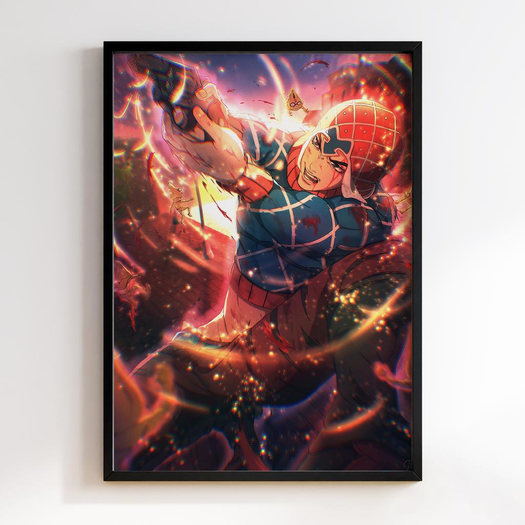 Постер Химерні пригоди ДжоДжо (JoJo’s Bizarre Adventure Guido Mista) JZ10