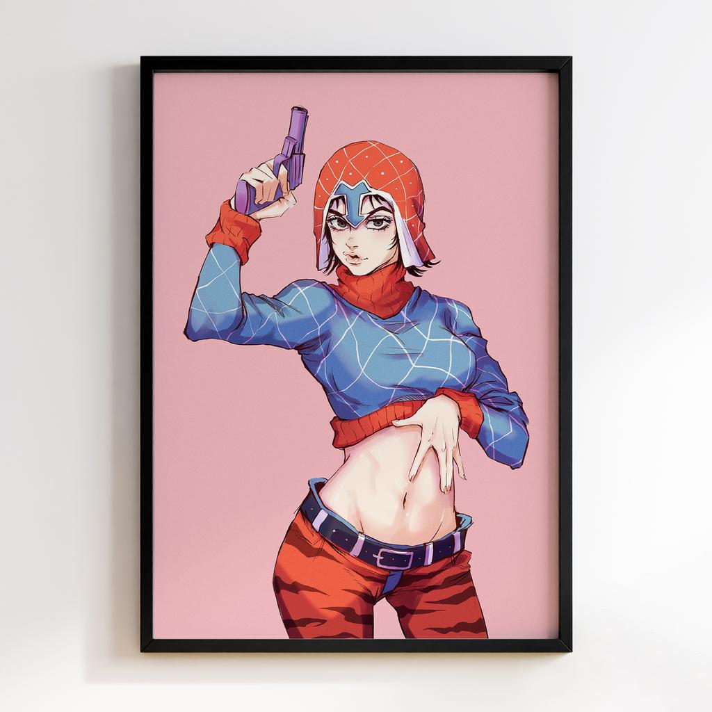 Постер Химерні пригоди ДжоДжо (JoJo’s Bizarre Adventure Guido Mista) JZ11