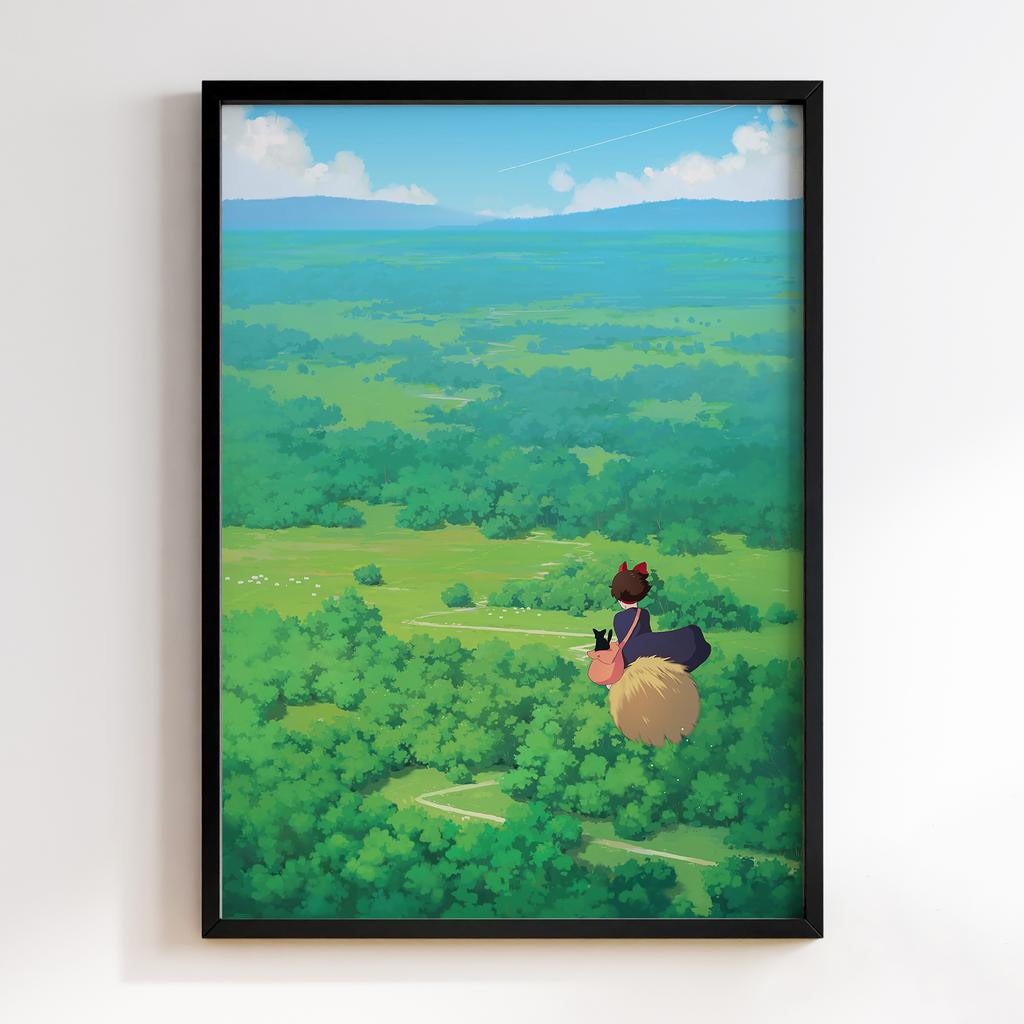 Постер Служба доставки Кікі, юної відьми (Kiki's Delivery Service) KD08