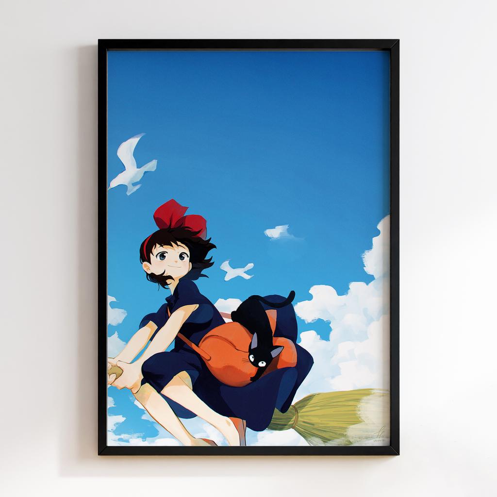 Постер Служба доставки Кікі, юної відьми (Kiki's Delivery Service) KD09