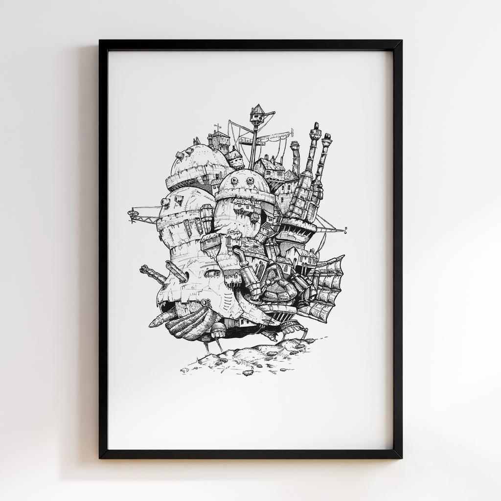 Постер Мандрівний замок Хаула (Howl's Moving Castle) XM24