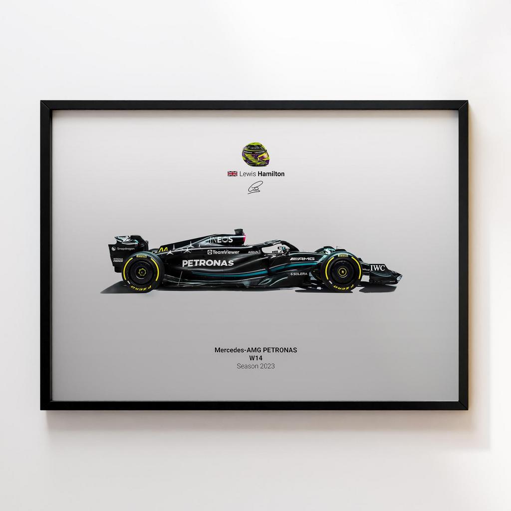 Постер Formula 1 Mercedes Petronas W14 F1 2023