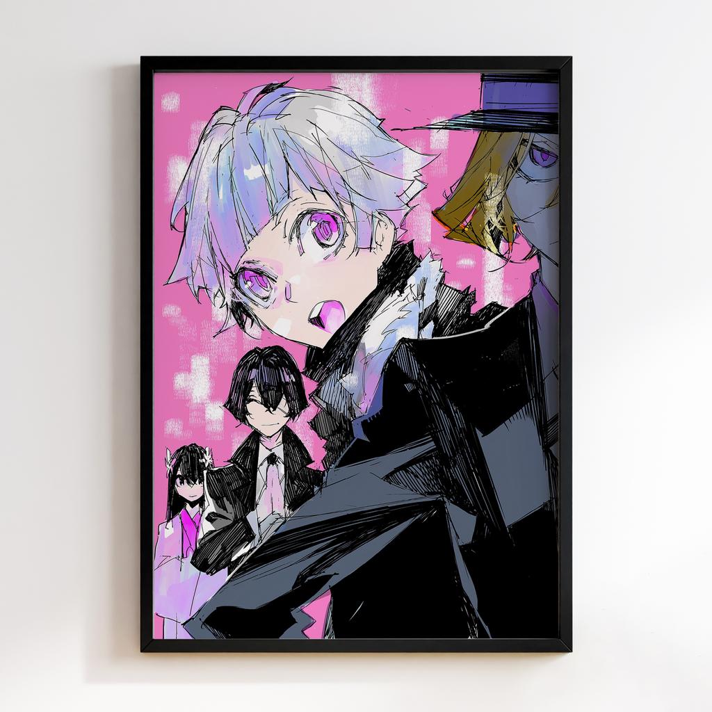 Постер Літературні генії Бродячі Пси (Bungou Stray Dogs) BSD19