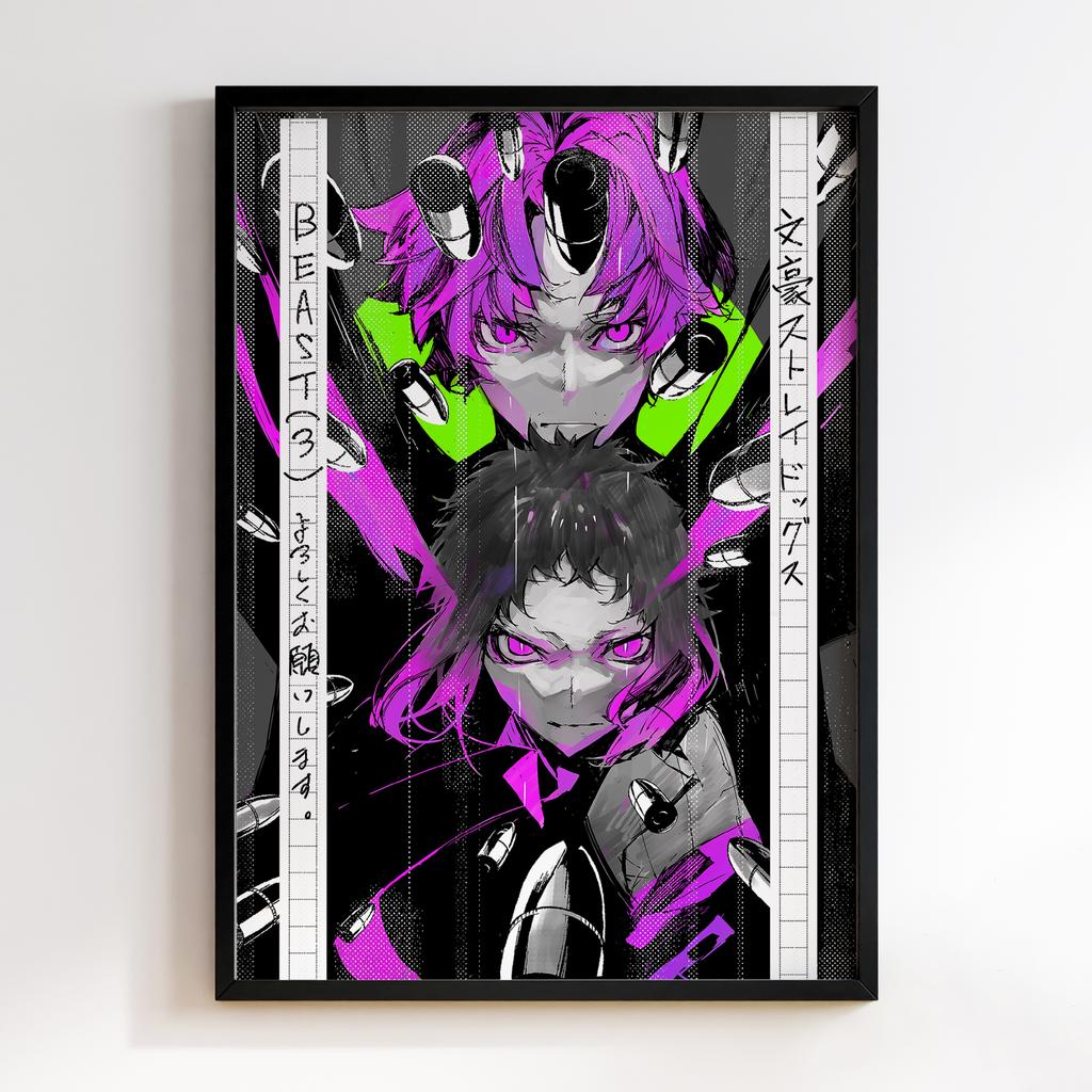 Постер Літературні генії Бродячі Пси (Bungou Stray Dogs) BSD21