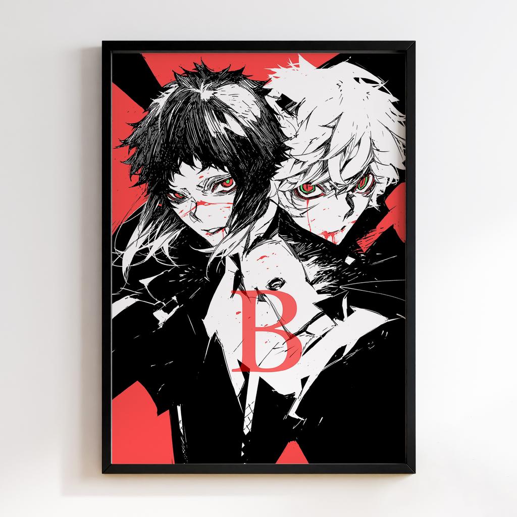 Постер Літературні генії Бродячі Пси (Bungou Stray Dogs) BSD23