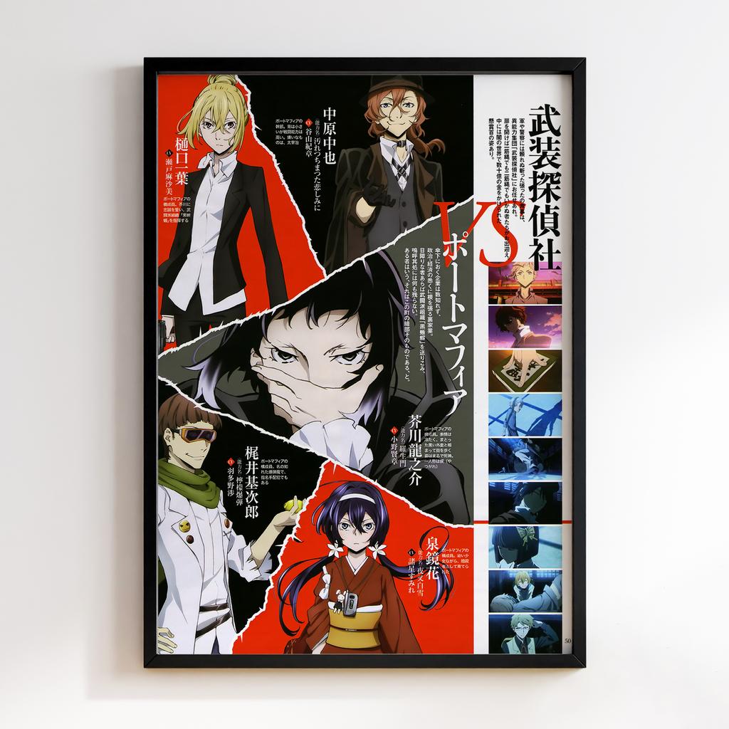 Постер Літературні генії Бродячі Пси (Bungou Stray Dogs) BSD24