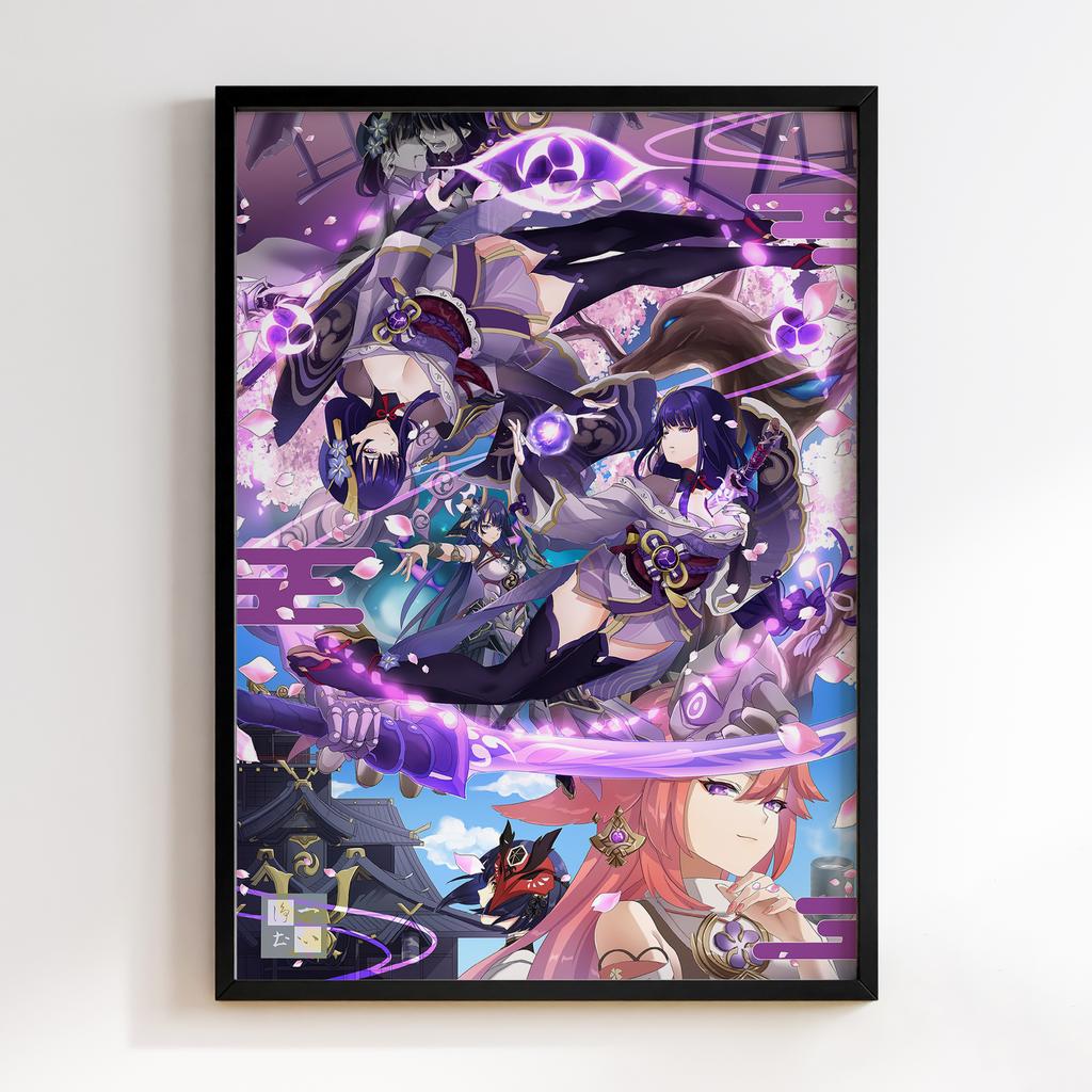 Постер Геншин Імпакт Сьогун Райден (Genshin Impact Raiden Shogun) GRS08