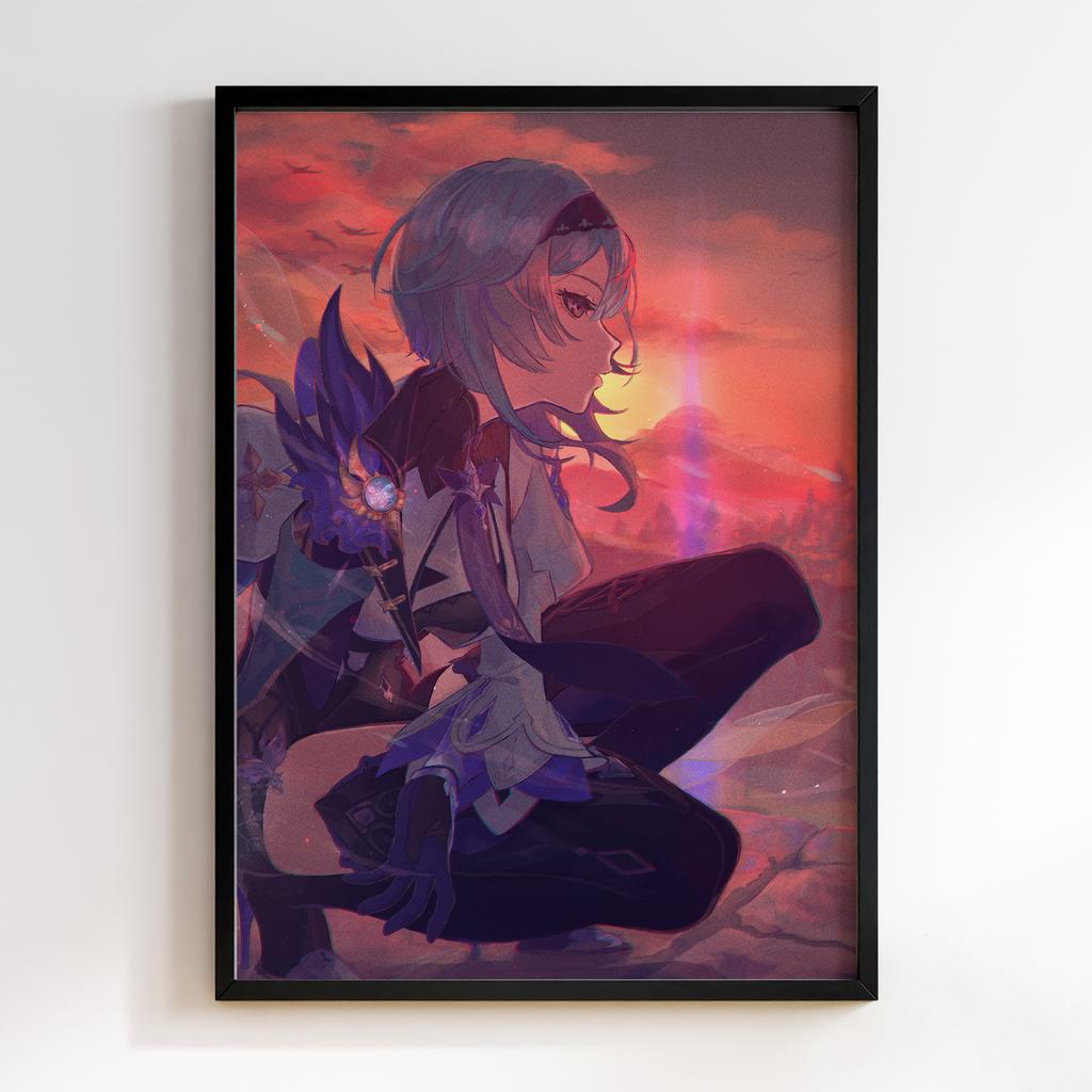 Постер Геншин Імпакт Еола Лоуренс (Genshin Impact Eula Lawrence)​ EWE01