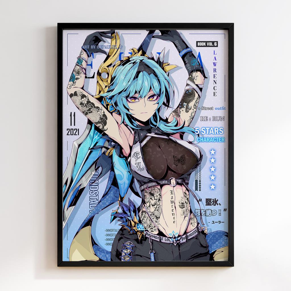 Постер Геншин Імпакт Еола Лоуренс (Genshin Impact Eula Lawrence)​ EWE07