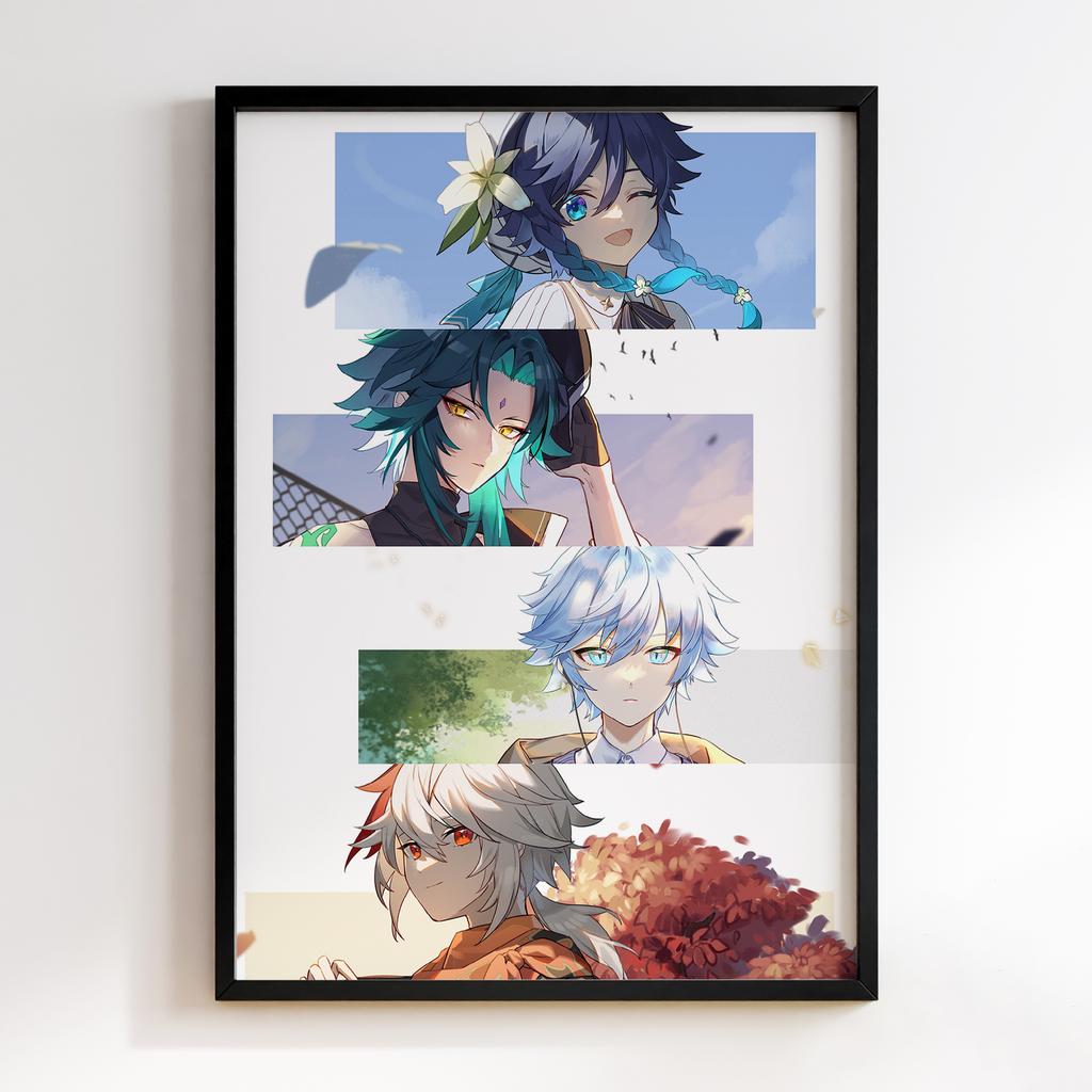 Постер Каедехара Кадзуха Геншин Імпакт (Genshin Impact Kaedehara Kazuha)​ GIKK01