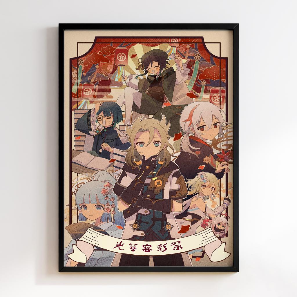 Постер Каедехара Кадзуха Геншин Імпакт (Genshin Impact Kaedehara Kazuha)​ GIKK02