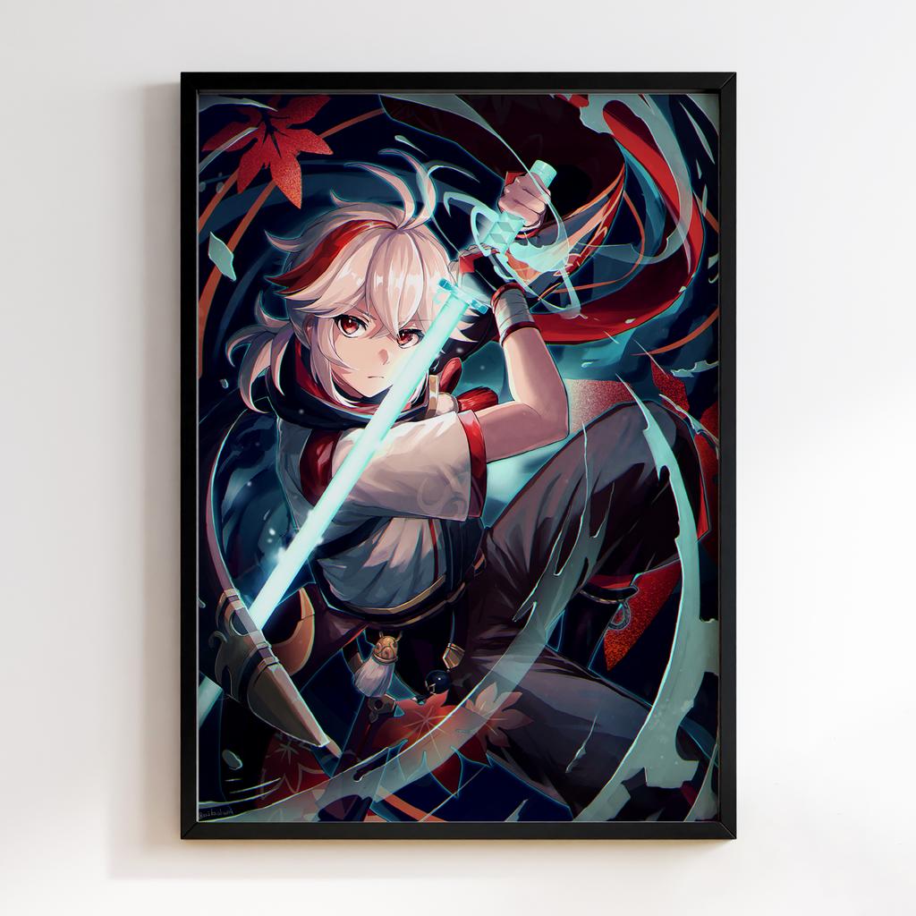 Постер Каедехара Кадзуха Геншин Імпакт (Genshin Impact Kaedehara Kazuha)​ GIKK07