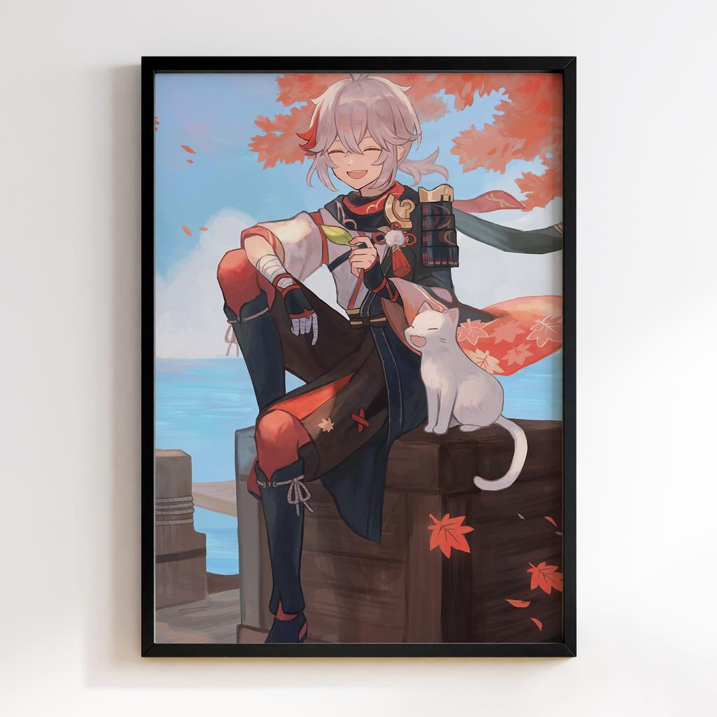 Постер Каедехара Кадзуха Геншин Імпакт (Genshin Impact Kaedehara Kazuha)​ GIKK09