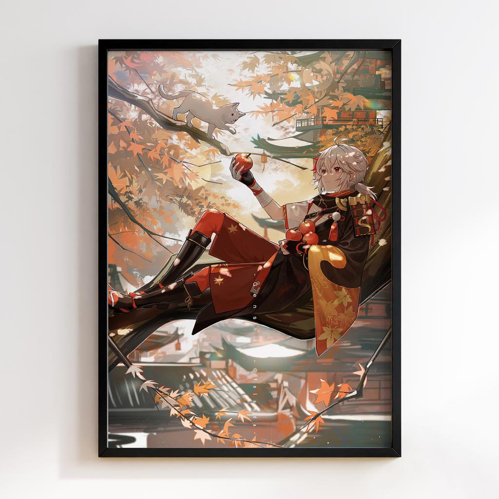 Постер Каедехара Кадзуха Геншин Імпакт (Genshin Impact Kaedehara Kazuha)​ GIKK13