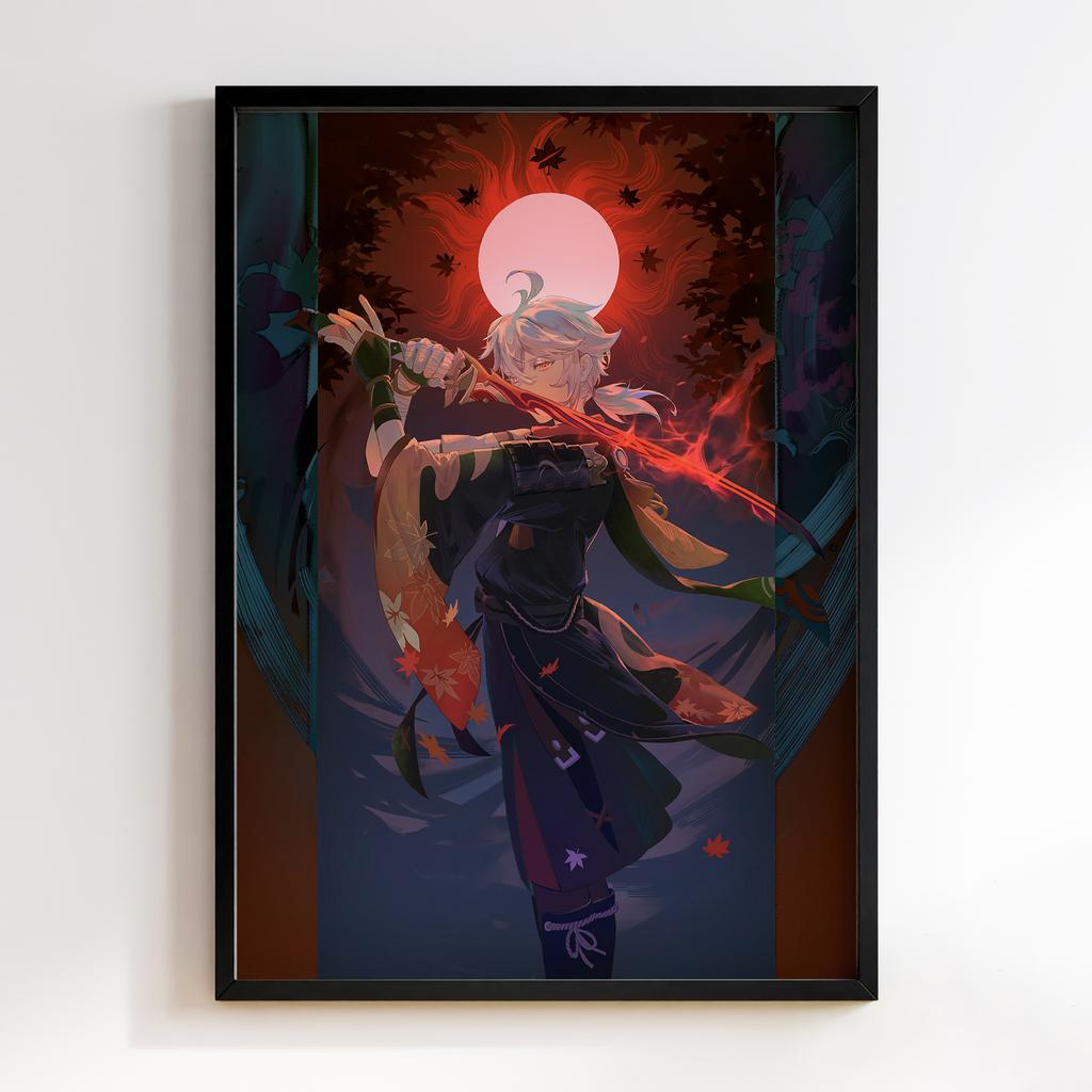 Постер Каедехара Кадзуха Геншин Імпакт (Genshin Impact Kaedehara Kazuha)​ GIKK19