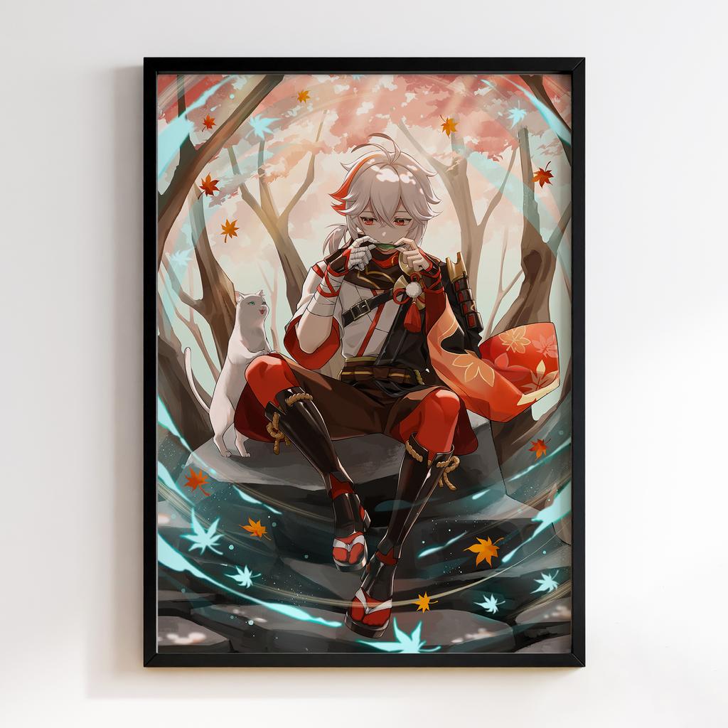 Постер Каедехара Кадзуха Геншин Імпакт (Genshin Impact Kaedehara Kazuha)​ GIKK22