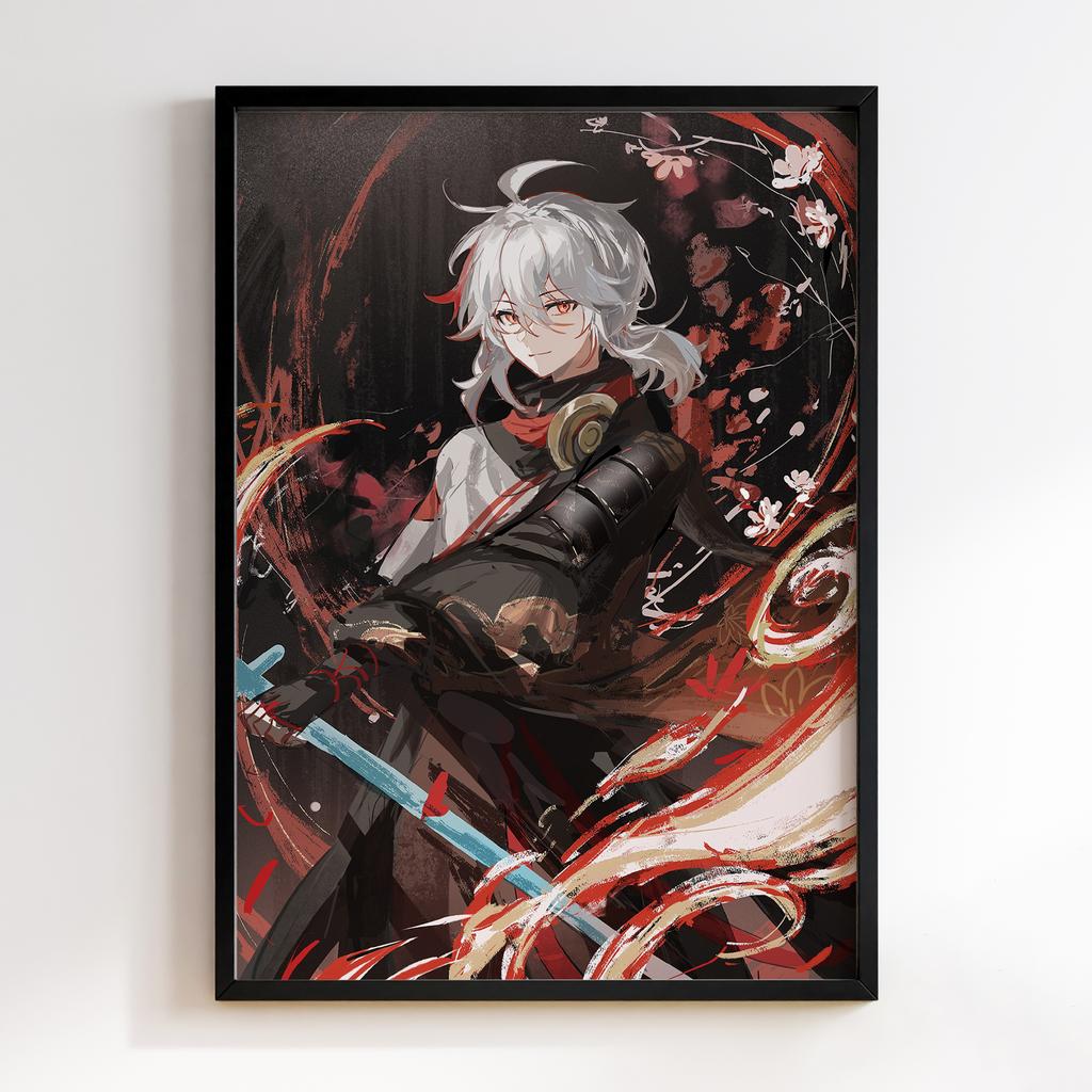 Постер Каедехара Кадзуха Геншин Імпакт (Genshin Impact Kaedehara Kazuha)​ GIKK28