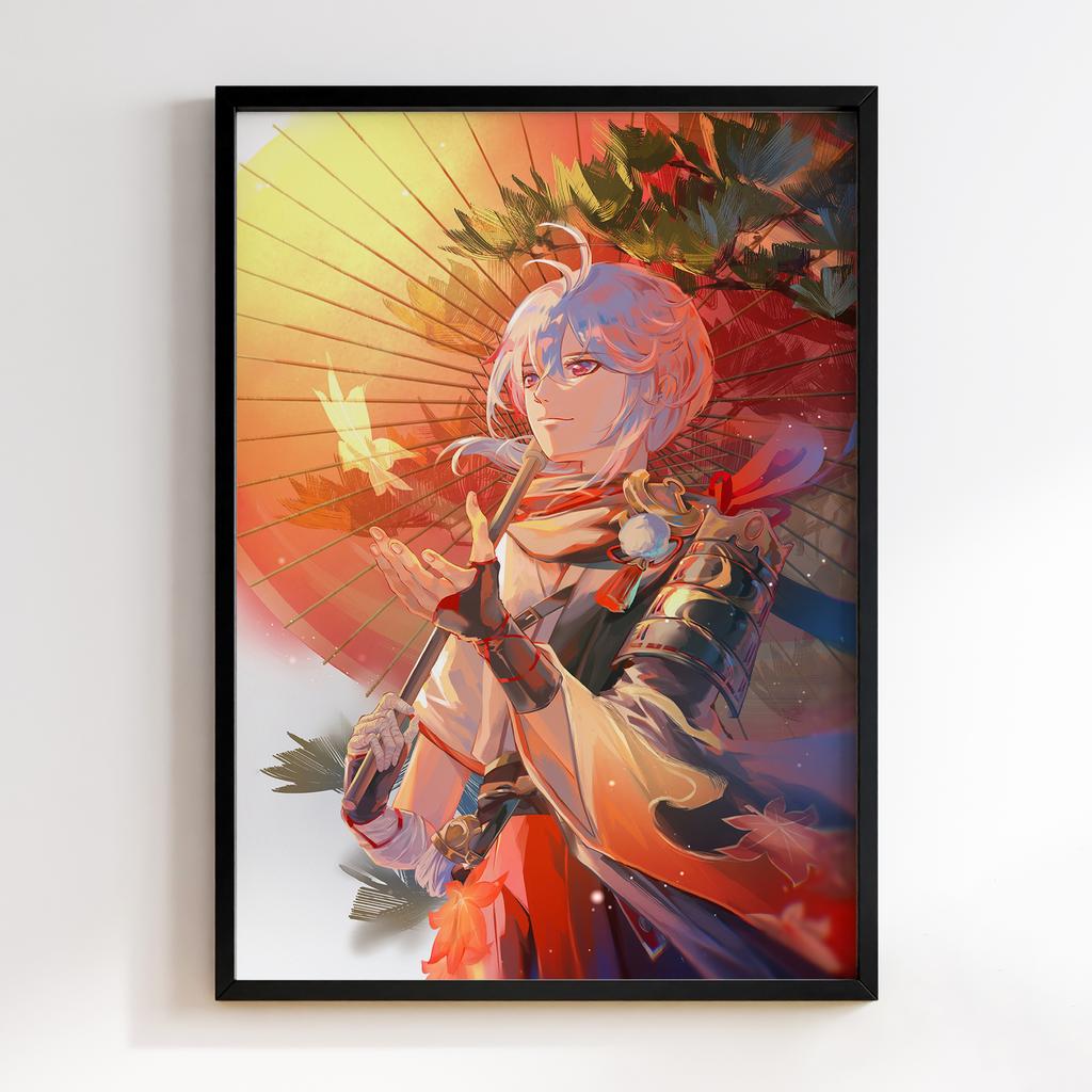 Постер Каедехара Кадзуха Геншин Імпакт (Genshin Impact Kaedehara Kazuha)​ GIKK29