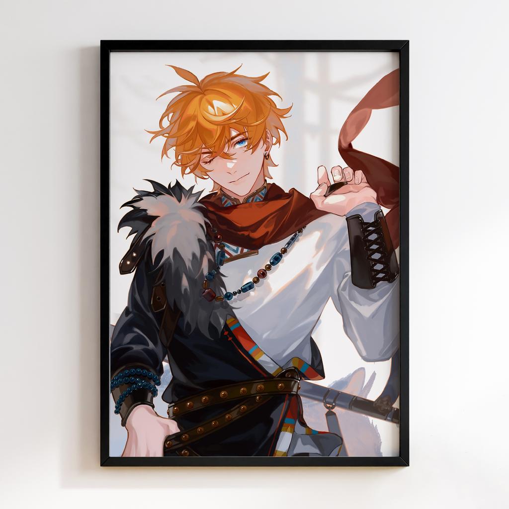 Постер Тарталія Геншин Імпакт (Tartaglia Genshin Impact) TGI008