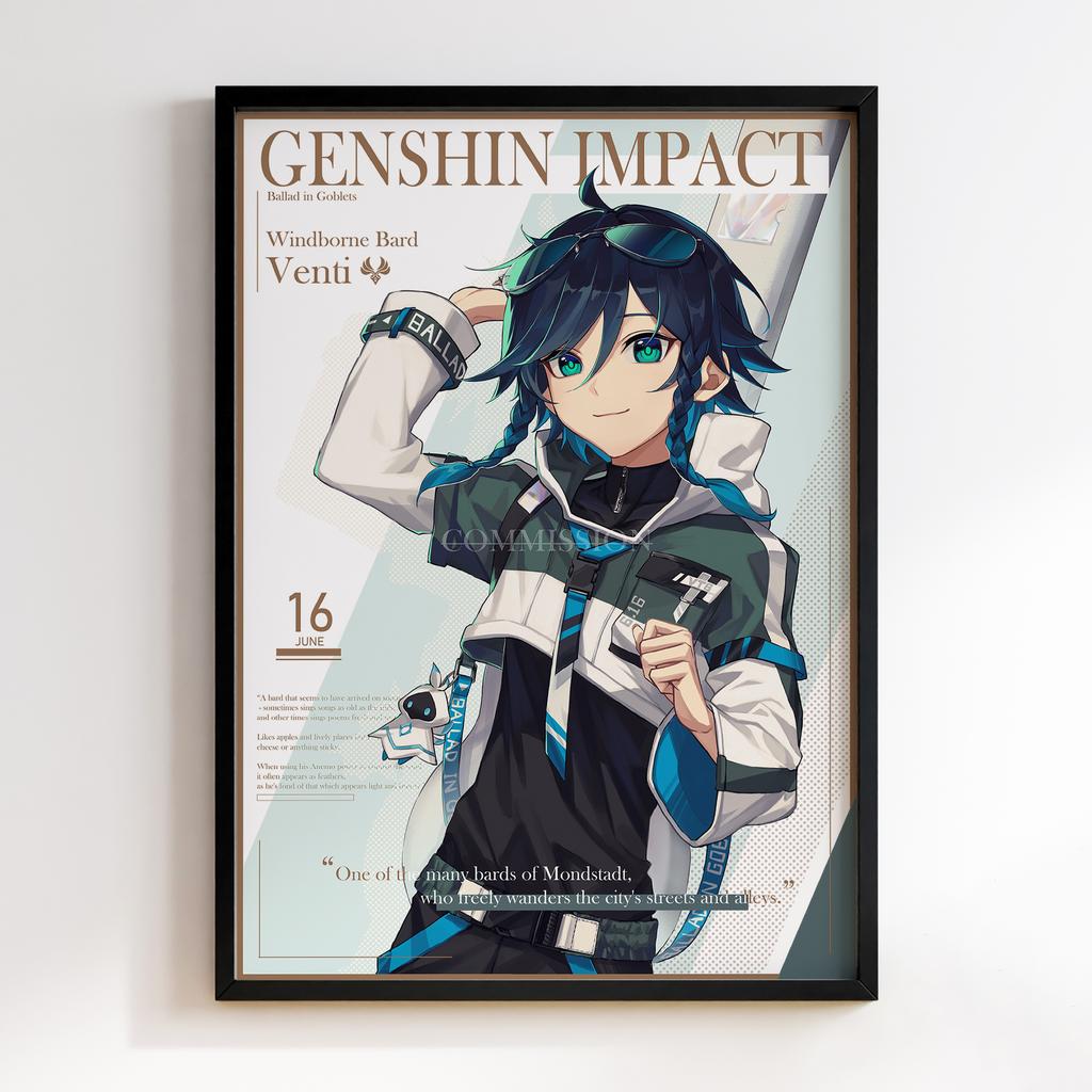 Постер Венті Геншин Імпакт (Venti Genshin Impact) VGI-12