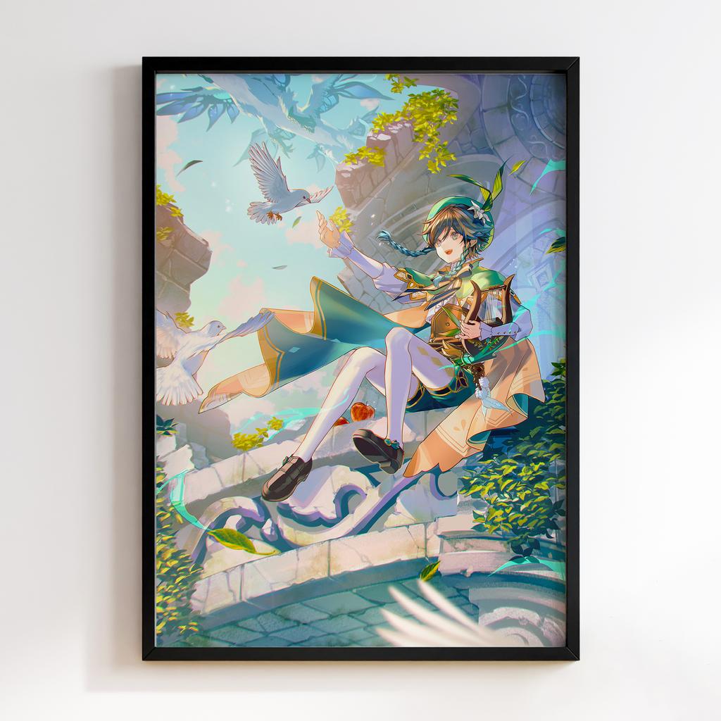 Постер Венті Геншин Імпакт (Venti Genshin Impact) VGI-27