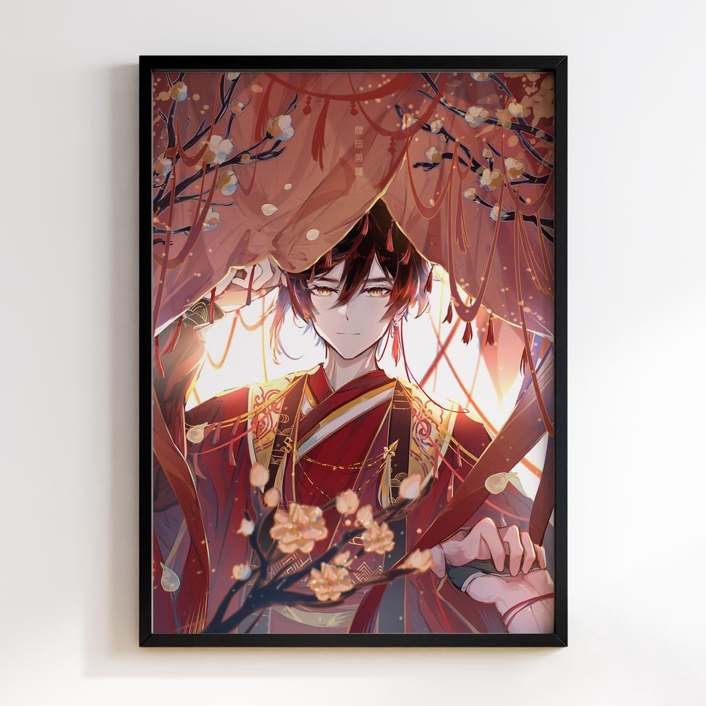 Постер Чжунлі Геншин Імпакт (Zhongli Genshin Impact) ZGI04