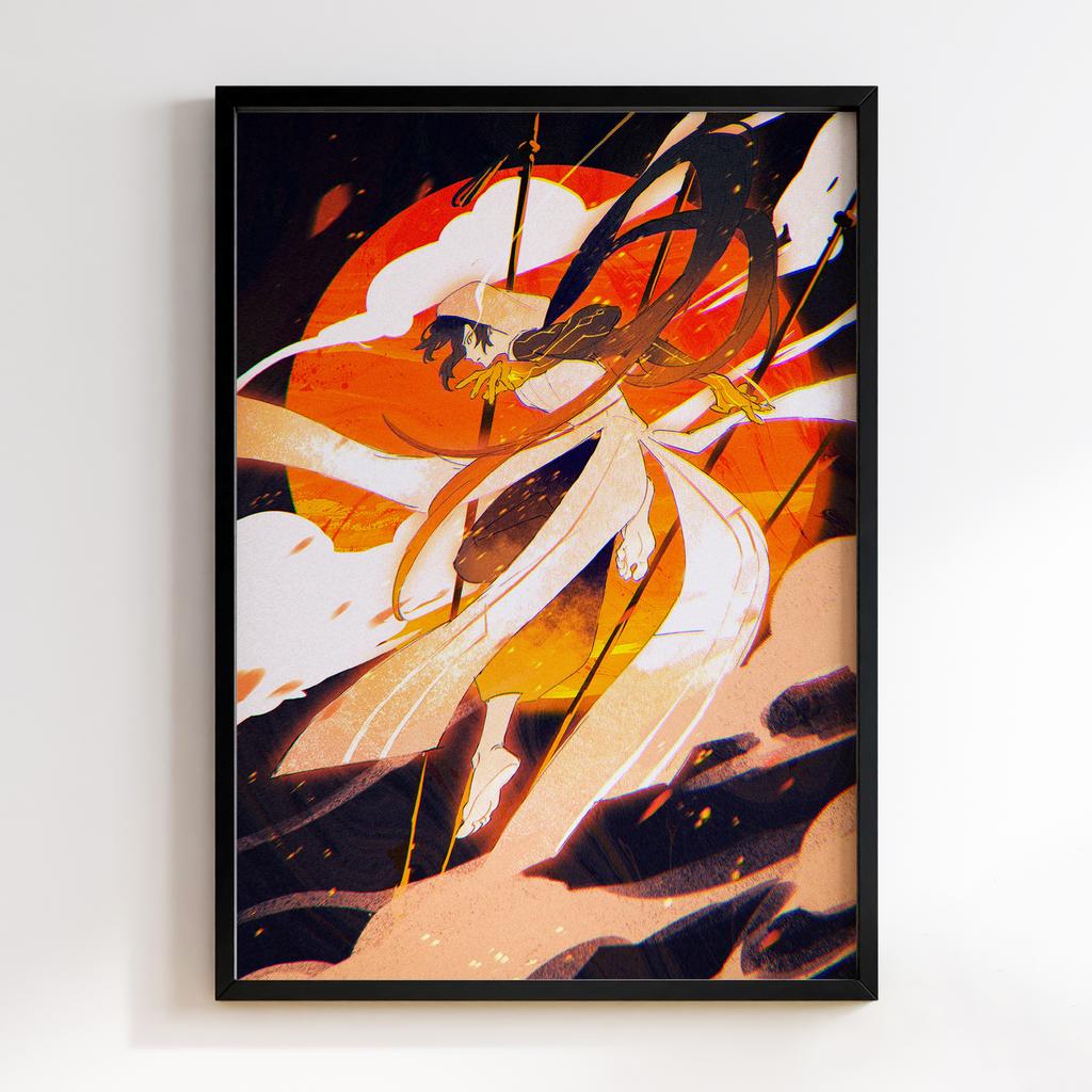 Постер Чжунлі Геншин Імпакт (Zhongli Genshin Impact) ZGI06