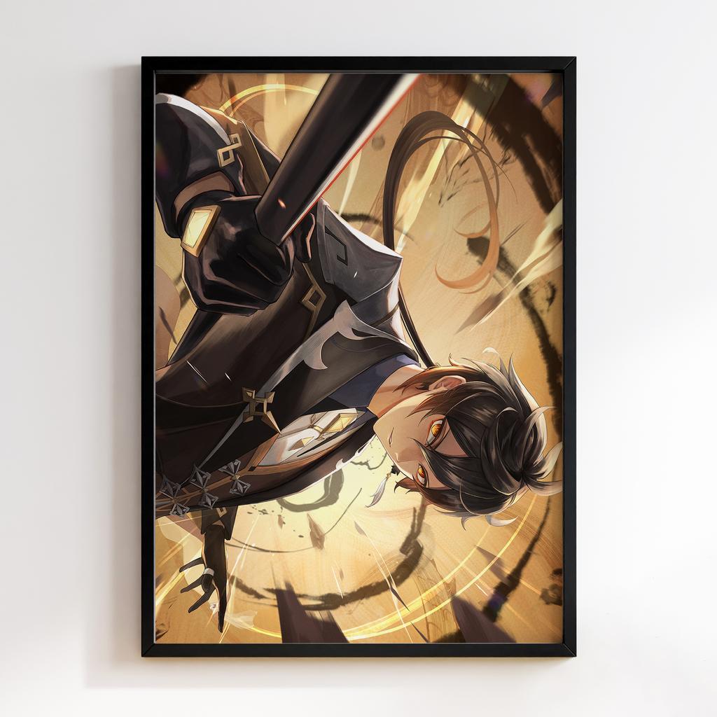 Постер Чжунлі Геншин Імпакт (Zhongli Genshin Impact) ZGI09