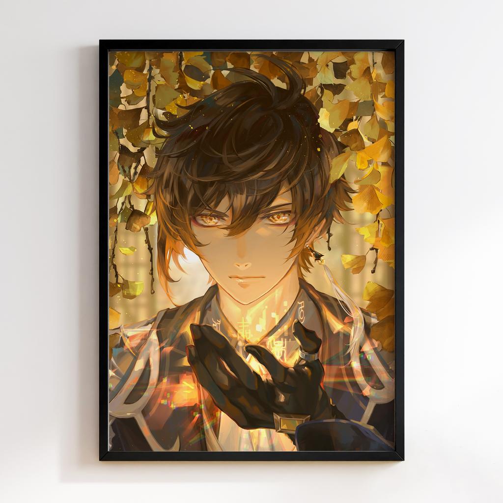 Постер Чжунлі Геншин Імпакт (Zhongli Genshin Impact) ZGI12