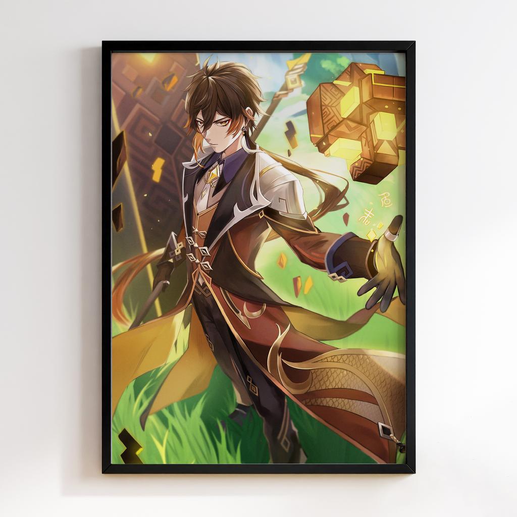 Постер Чжунлі Геншин Імпакт (Zhongli Genshin Impact) ZGI14