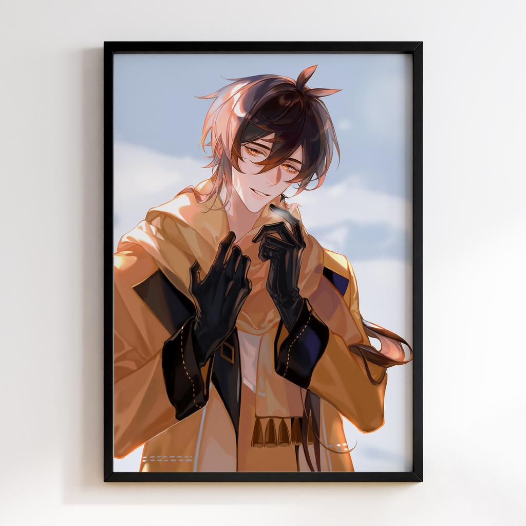 Постер Чжунлі Геншин Імпакт (Zhongli Genshin Impact) ZGI16