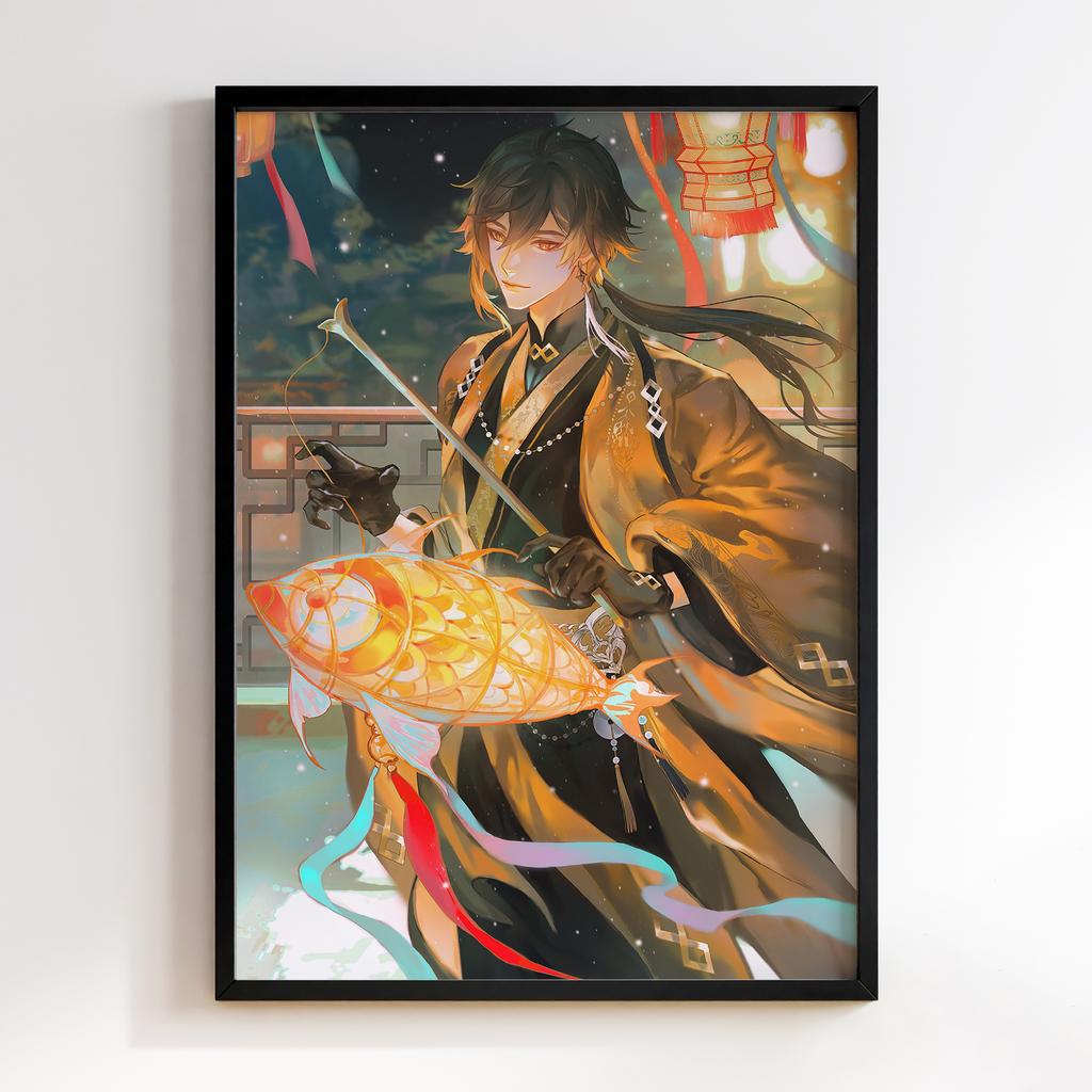 Постер Чжунлі Геншин Імпакт (Zhongli Genshin Impact) ZGI19