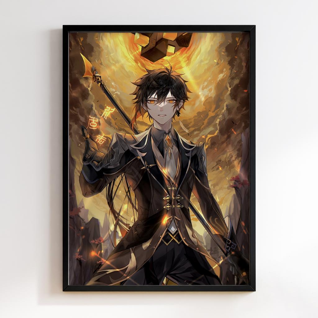 Постер Чжунлі Геншин Імпакт (Zhongli Genshin Impact) ZGI20