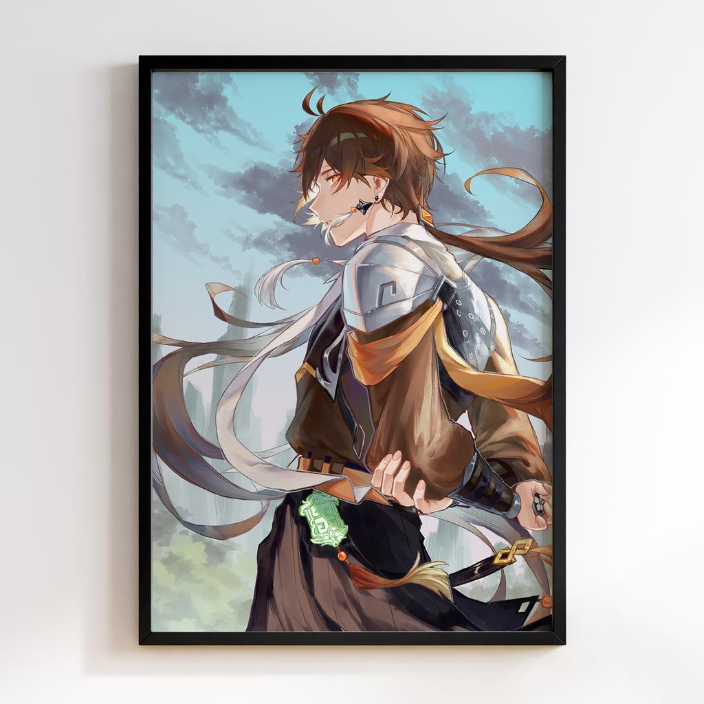 Постер Чжунлі Геншин Імпакт (Zhongli Genshin Impact) ZGI22