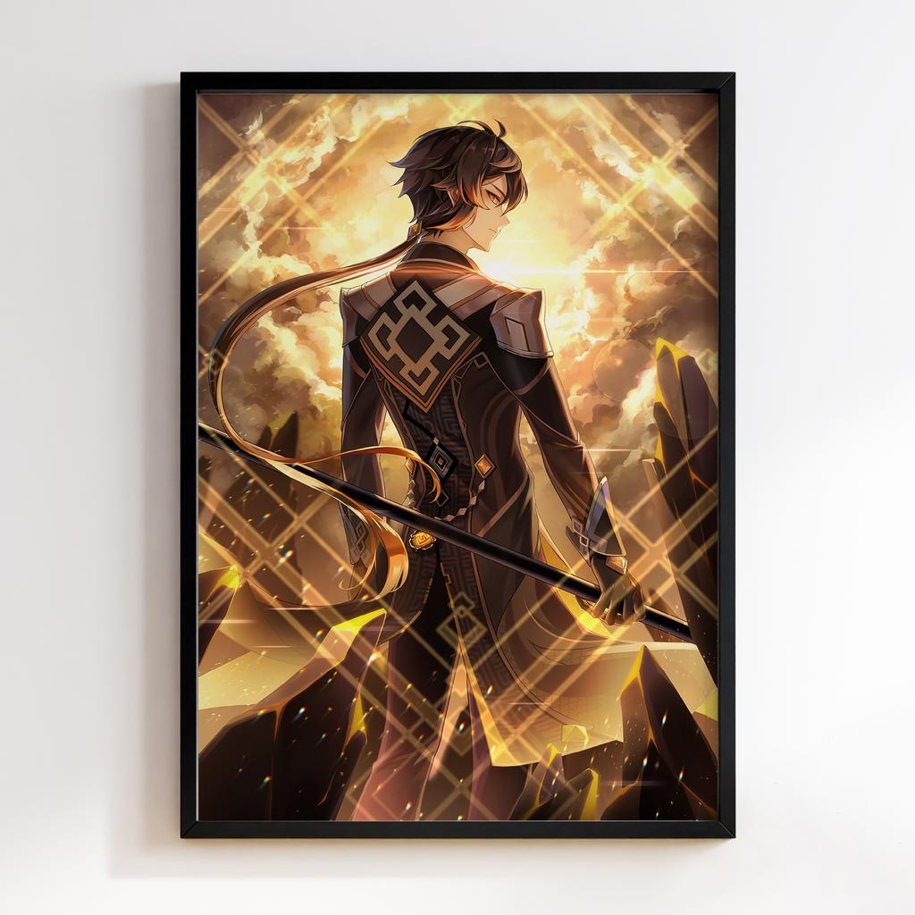 Постер Чжунлі Геншин Імпакт (Zhongli Genshin Impact) ZGI23