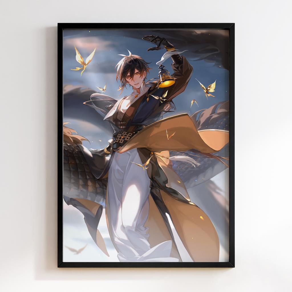 Постер Чжунлі Геншин Імпакт (Zhongli Genshin Impact) ZGI24