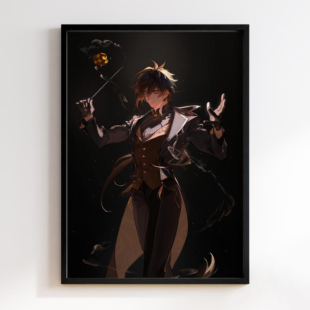 Постер Чжунлі Геншин Імпакт (Zhongli Genshin Impact) ZGI25